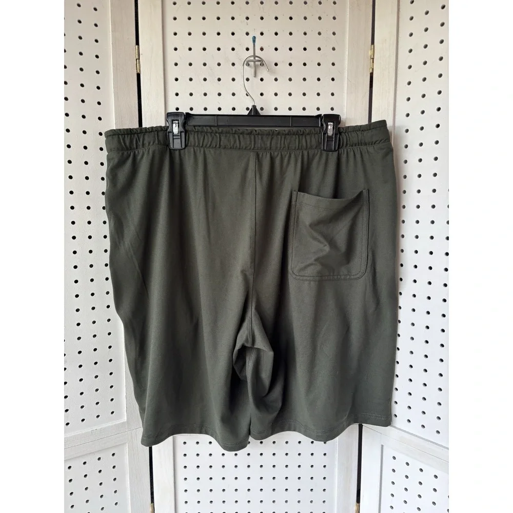 Eddie‎ Bauer Lounge Pull On Athletic Shorts Men's XL Drawstring Zip Pocket